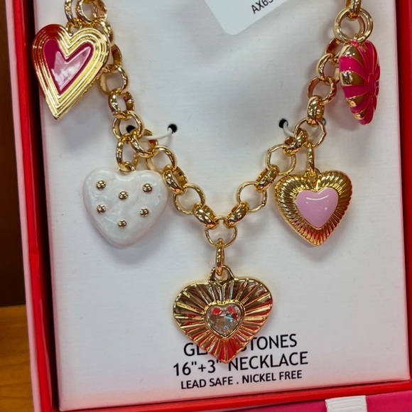 NWT ⚜️💖⚜️ House of Harlow 1960 Hearts Charms Necklace - Picture 4 of 9